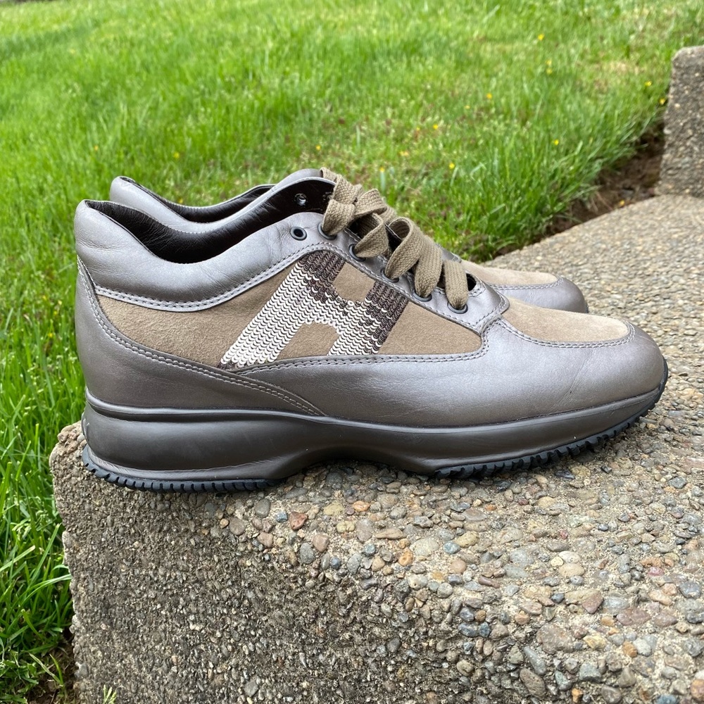 Hogan Interactive Walking Shoes Sequin Trainers - Picture 2 of 16